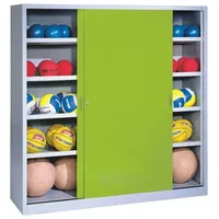 C+P Ballschrank mit Vollblech-Schiebetüren (Typ 4), HxBxT 195x120x50 cm,