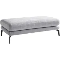 Stylife Hocker Hellgrau, - 136x43x70 cm, Stoffauswahl, Wohnzimmer, Hocker, Sitzhocker