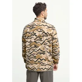 Jack Wolfskin Paw ERA 100 Print HZ Men Fleecepullover Beige XXL
