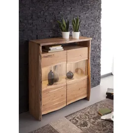 Massivmoebel24 Highboard 131 x 147 x 45 cm Natur