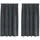 vidaXL Verdunkelungsvorhänge 2 pcs Hellgrau 140 x 140 cm Samt