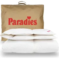 Paradies Daunendecke 155x220 cm Ganzjahres Decke "Elma 90" RDS Entendaunen - Weiß