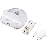 Hama Wii U Ladestation/Dockingstation Triple Charger geeignet für Wii U Tablet / Wii U Pro Controller / Wii Mote, inkl. 550mAh Akku für Wii Mote, Weiß