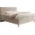 WFL GROUP BOXBETT Allen mit Bettkasten – Polsterbett 200 x 200 cm mit H4 Taschenfederkern Matratze & 5 cm Topper – Stauraumbett mit hohem Kopfteil & Metallfüße – Samt Beige