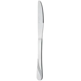 Gräwe Tafelmesser Stralsund, Wellenschliff, 21 cm, Edelstahl 18/0, silber poliert, 6 Stück