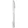 Gräwe Tafelmesser Stralsund, Wellenschliff, 21 cm, Edelstahl 18/0, silber poliert, 6 Stück