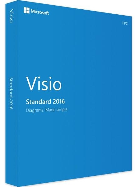 Visio 2016 Standard - Produktschlüssel - Sofort-Download - Vollversion - 1 PC - Deutsch
