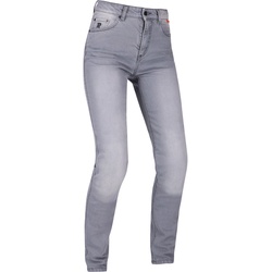 Richa Trojan Damen Motorrad Jeans, grau, Größe 24
