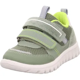 superfit SPORT7 Mini Sneaker, Hellgrün/Gelb 7520, 33 EU