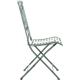 CLP Sibell Gartenstuhl 42 x 49 x 91,5 cm antik-grün 2er Set