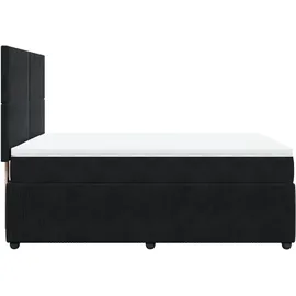 vidaXL Boxspringbett 140 x 200 cm Schwarz