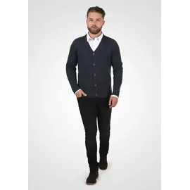 Blend Cardigan BLEND "Cardigan BHLennard", Herren, Gr. L, blau (navy), Obermaterial: 50% Baumwolle CO. 50% Polyacryl PAN., Strickjacken