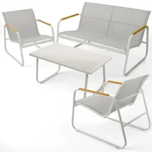 Blumtal Gartenlounge Set 4-tlg. Grau