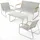 Blumtal Gartenlounge Set 4-tlg. Grau