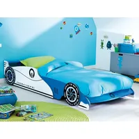 Inter Handels Autobett Grand Prix Kinderbett Blau Weiss