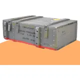 Moooble Großzügige Munitionskiste aus Holz im Military Style, 82x51x29cm - Militär Truhe Offizierskoffer Aufbewahrungskiste Munitionsbox Militaria