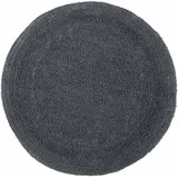 Homescapes Runde Badematte Grau Ø 80 cm