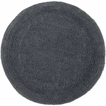 Homescapes Runde Badematte Grau Ø 80 cm