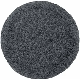 Homescapes Runde Badematte Grau Ø 80 cm