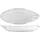 H&H 845543 Set aus 6 ovalen Tellern, rund, Glas, transparent, 24 x 9 cm