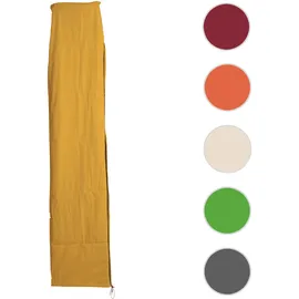 Mendler Schirmhülle HWC für Ampelschirm bis 4,3 m Polyester, PVC Gelb