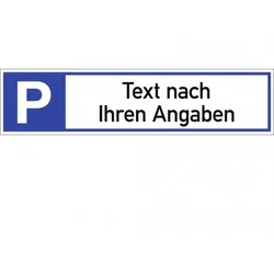 Dreifke® Schild, Parkplatzreservierer - Text nach Ihren Angaben, Alu, 460x110 mm