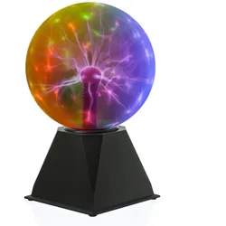 Plasmakugel Plasmaball magisch zuckend bunte Blitz-Show