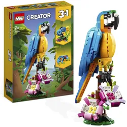 Konstruktionsspielsteine LEGO "Exotischer Papagei (31136), LEGO Creator 3in1", bunt, Spielbausteine, Kinder