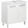 Saphir »Quickset Unterbeckenschrank mit 2 Türen, 60 cm breit, ohne Waschbecken« Waschbeckenschrank inkl. Türdämpfer, Griffe in Chrom glanz), weiß
