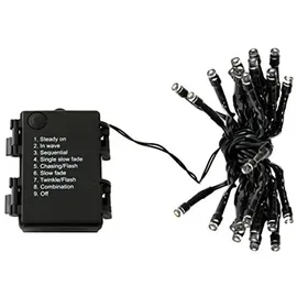 expo-bˆrse gmbh Lichterkette 24 LED mit Timer 8 Funktionen, innen/auflen batteriebetrieben