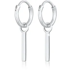 Elli Creolen Geo Look Stab Anhänger Trend 925 Silber Damen 