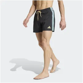 adidas Herren Badeshorts 3-Streifen 5-Inch, Größe M in Schwarz BLACK