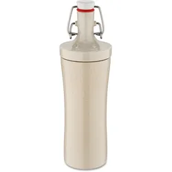 Trinkflasche KOZIOL "PLOPP TO GO", beige (sand), 425ml, Kunststoff, Trinkflaschen, recycelbar,melaminfrei,biozirkulär,425ml