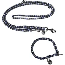 EQuest Halsband & Führleine Ultimo für Hunde im Set - Blue Boy, 45 cm