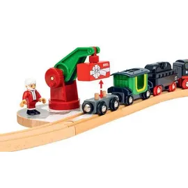 BRIO Batterie-Dampflok Weihnachts-Set (63601400)