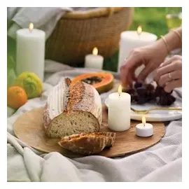 uYuni LED Kerze PIA 10 cm rot