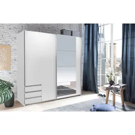 möbel-direkt.de Schwebetürenschrank Emden 179 x 198 x 65 cm Weiß
