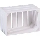 iWerk Holzkiste S 34 x 23 x 18 cm 18-tlg. weiß