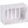 iWerk Holzkiste S 34 x 23 x 18 cm 18-tlg. weiß