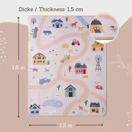 Hakuna Matte Hakuna Matte, Kinderteppich mit Memory-Schaum 120x160, beige