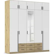 Rauch Wäscheschrank GAMMA 226 x 248 x 54 cm Eiche artisan/Alpinweiß
