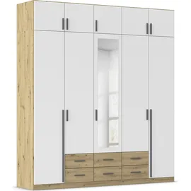 Rauch Wäscheschrank GAMMA 226 x 248 x 54 cm Eiche artisan/Alpinweiß