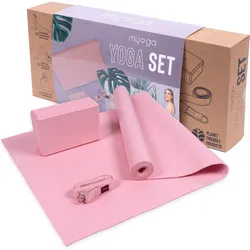 Yoga-Einsteiger-Set - Rosa rosa 173 CM