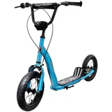 HyperMotion Kinderroller, Roller für Kinder, City Kick Scooter für Mädchen und Jungen ab 8 Jahre, Kickboard, Tretroller, aufblasbare Räder 30cm, Blau