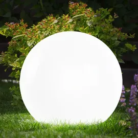 ETC Shop 2er Set LED Solarkugel Steckleuchten, H 62 cm