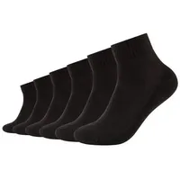 CAMANO Kurzsocken 6er Pack Schwarz 35-38
