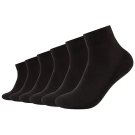 CAMANO Kurzsocken 6er Pack Schwarz 35-38