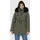 Alife & Kickin Winterjacke ALIFE & KICKIN "Damen KierseyAK A Winterjacke, gefütterte Jacke", Damen, Gr. M, grün (olive drab), 100% Polyester, Jacken Winterjacke, Kurzer Mantel mit weichem Teddy-Innenfutter und abnehmbarer Kapuze