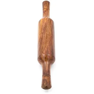 BRACOP® Nudelholz aus Holz zum Kochen Backen professionelles Nudelholz Küchenwerkzeuge Roti Chapati Puri Paratha Belna handgefertigtes Wohnaccessoire Kochutensilien Belan für Roti-Maker in runder