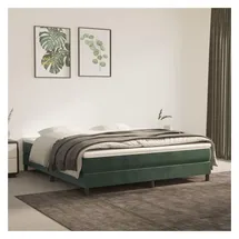 vidaXL Boxspringbettgestell 160 x 200 cm Dunkelgrün
